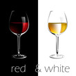 Red and White Wine List # Vector