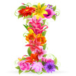 Buchstabe Blume - I