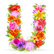 Buchstabe Blume - U