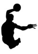 Illustration: Basketball vektor silhouettes Basketball vektor silhouettes
