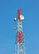 Telecommunication tower with several antenna. Telecommunication tower with several antenna.