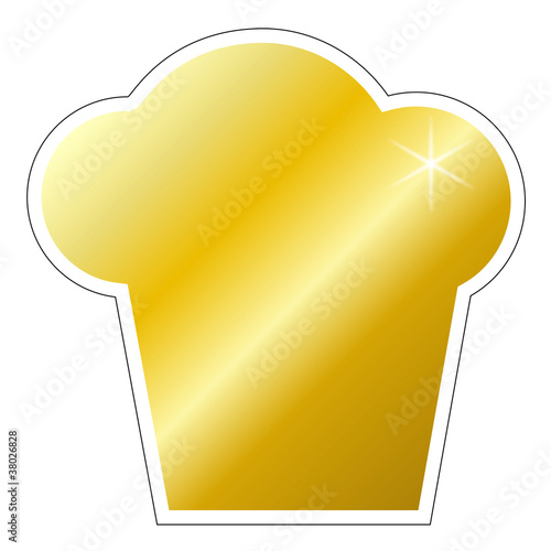 Vector: Kochmütze gold Kochmütze gold