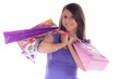 Photo: jeune femme qui fait du shooping jeune femme qui fait du shooping