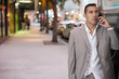 Businessman talking on the phone