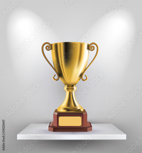 Vector: gold trophy gold trophy
