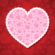Valentine's day vector background with abstract hearts