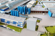 Small maquette of milk plant
