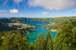 A typical lake on the island of Azores in Portugal