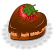 Vector: Chocolate heart Chocolate heart