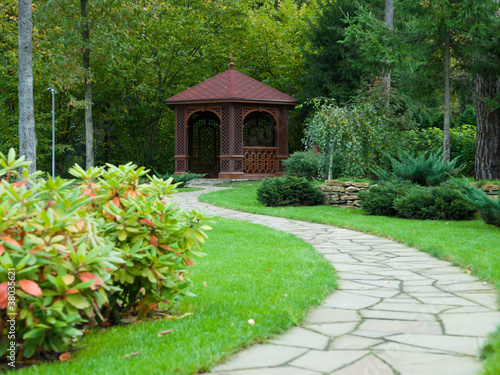 Photo: gazebo in the woods gazebo in the woods