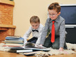 boys with books