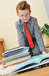 Foto: boy with books boy with books