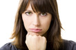 Worried expression