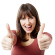 Optimistic woman