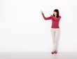 Showing something on a white wall