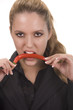 Photo: Chilli wird gegessen Chilli wird gegessen