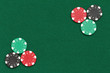 poker chips over table layout