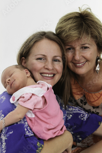 Photo: Three Generation Smiling Three Generation Smiling