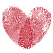 Lip print heart