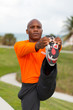 Foto: Handsome personal trainer outdoors Handsome personal trainer outdoors