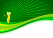 Golfer swing on the green with dynamic abstract background. Golfer swing on the green with dynamic abstract background.