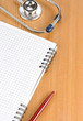 medical stethoscope with notebook medical stethoscope with notebook