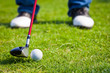 Photo: Driving the golf ball Driving the golf ball