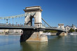 The Chain Bridge in Budapest, Hungary