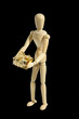 Gliederpuppe mit Geschenken