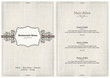 Restaurant menu design