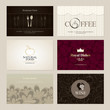 Set Of 6 Detailed Business Car...