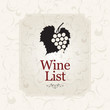 Wine list design