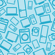 seamless background with electronic devices