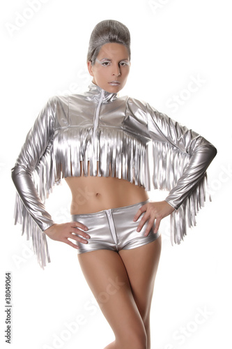 Photo: Futuristic CowGirl Holiday Dancer Party Costume Futuristic CowGirl Holiday Dancer Party Costume