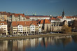 Maribor old city and Drava river in Slovenia. Maribor old city and Drava river in Slovenia.