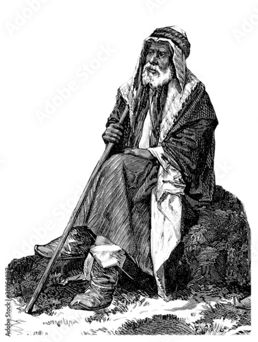 Illustration: Old Semitic Man Old Semitic Man