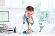 Medical doctor at the hospital.