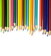 Colouring pencils isolated on white background Colouring pencils isolated on white background
