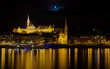 Budai Reformatus , Fisherman's Bastion at night, Budapest