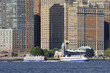 Manhattan, gesehen vom Hudson River, New York, USA