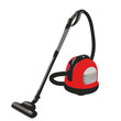 Isolated vacuum cleaner on white sheet