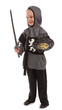 Young boy dressed as a Knight
