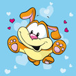 cute happy dog