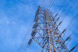 High voltage tower neary cloud High voltage tower neary cloud