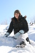 Kicking Back in the Snow