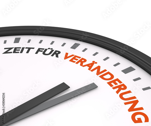 Illustration: Zeit für Veränderung 3d Zeit für Veränderung 3d