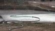 Leaking Water Hoses By Industrial Area Leaking Water Hoses By Industrial Area
