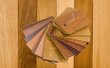 sample of real and laminated wood, isolated sample of real and laminated wood, isolated