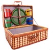 Open picnic basket
