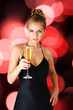 Woman with champagne